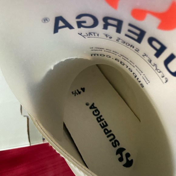 Superga White Sneaker with Floral Decal - Picture 5 of 7